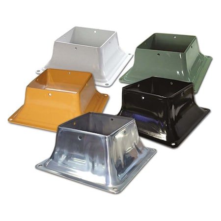 Pylex Post Base Steel Cedar 4x4in 13047